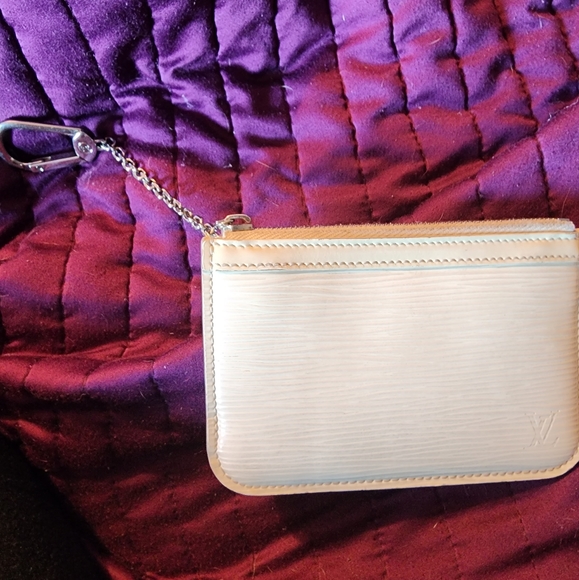 Louis Vuitton Cream Epi Wallet Keychain Cles - Picture 1 of 6